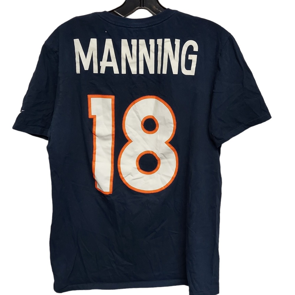 Nike Denver Broncos Tshirt Size Medium Peyton Manning #18 The‎ Nike Tee Navy